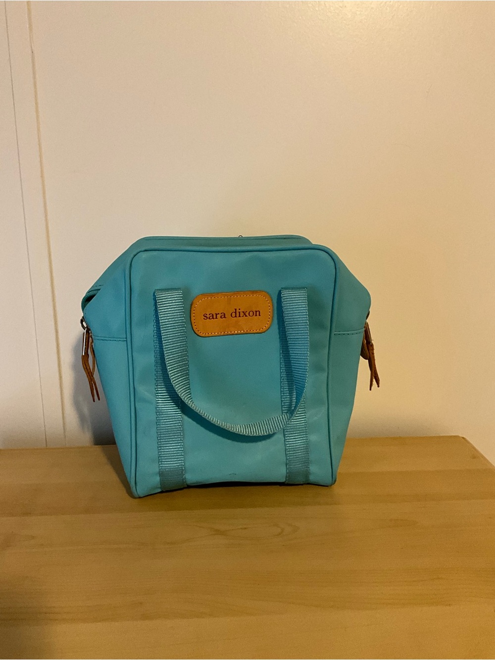 Jon Hart Design Aqua Blue Shag Bag